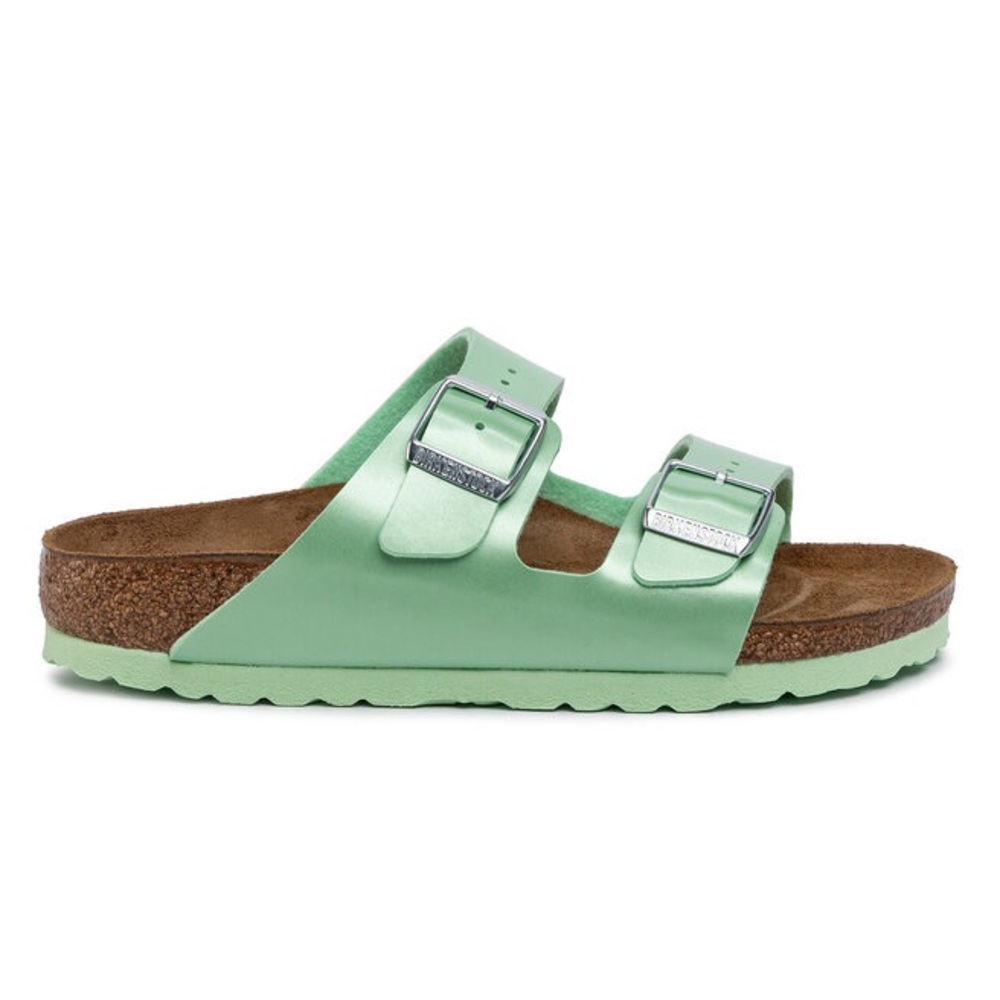 Birkenstock Arizona Sandal Electric Metallic Mineral Mint Green
